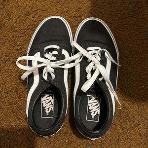 Like new Black and white vans